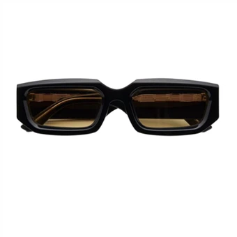 Bernsteinfarbene Acetat-Sonnenbrille