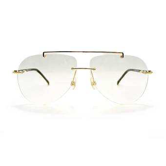 Metallgoldene Brille